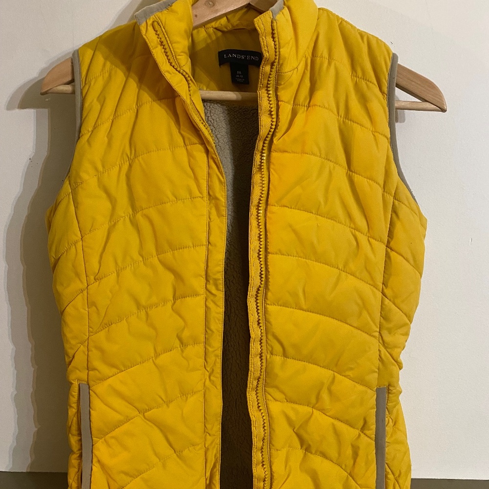 Lands End Kids Yellow Vest